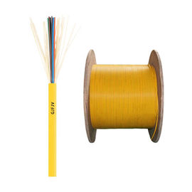 Sarı Sıkı Tamponlu Fiber Kablo, GJFJV Fiber Breakout Kablosu Kapalı SM MM 0.9mm