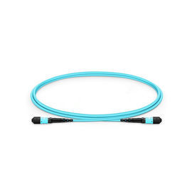 MTP Kadın Fiber Optik Yama Kablosu OM3 40G 12/24 Çekirdek Tek Modlu Yama Kabloları